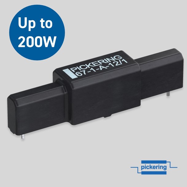 New high-voltage, long-life dry reed relays now rated up to an astonishing 200W